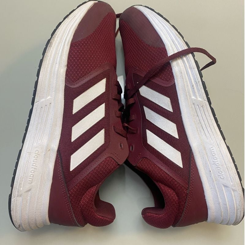 T nis Adidas Cloudfoam Na Cor Vinho Tamanho 42 T nis Masculino