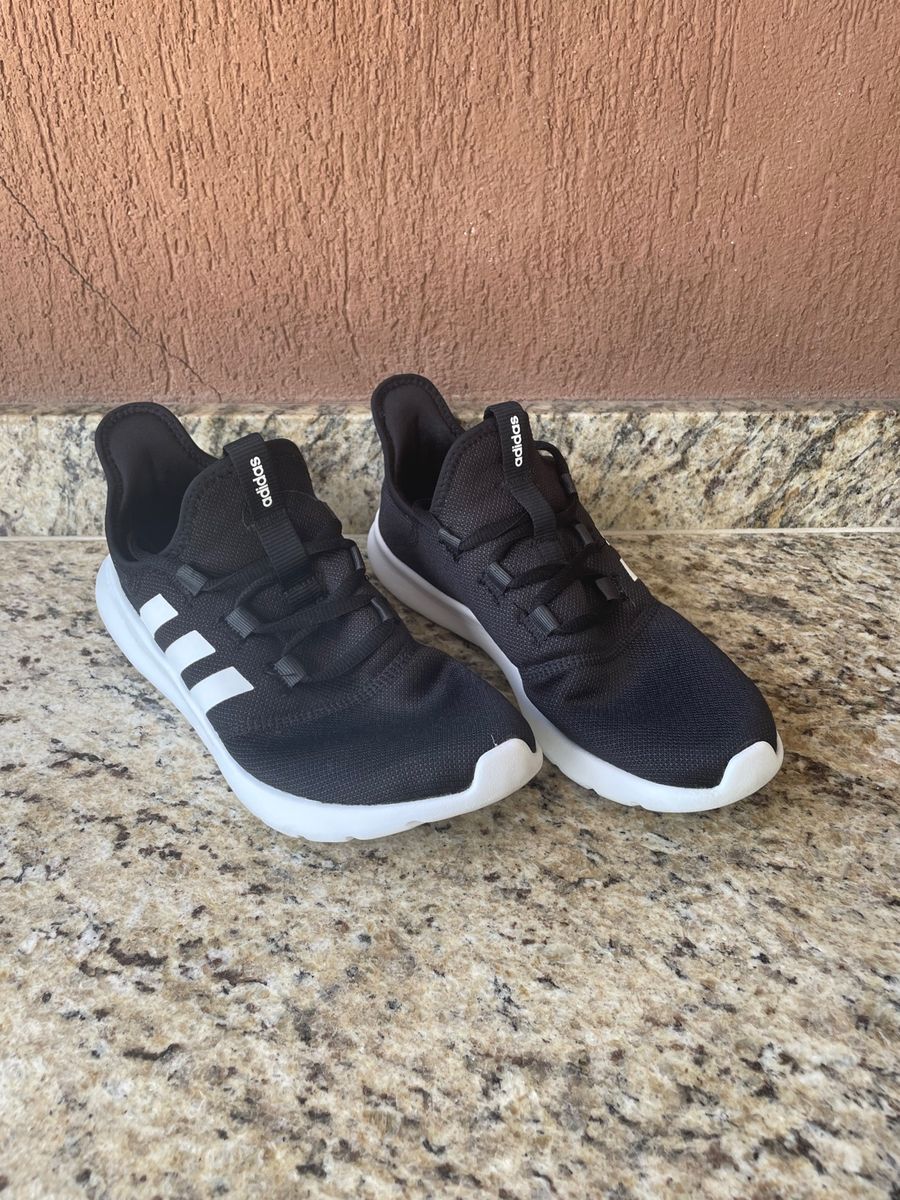 T nis Adidas Cloudfoam Pure 2.0 Preto Branco Tam 39 40 T nis Feminino Adidas Usado 94941328 enjoei