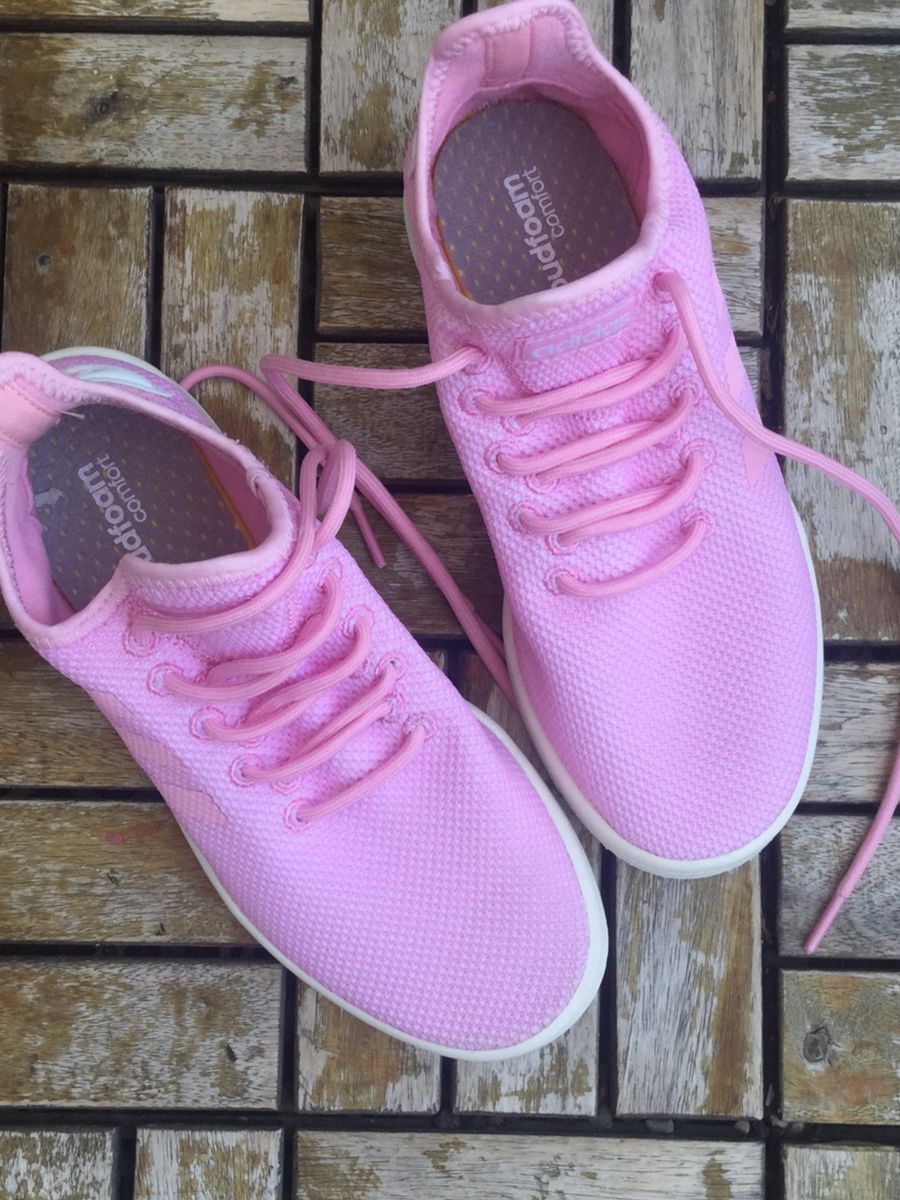 tenis adidas cloudfoam rosa