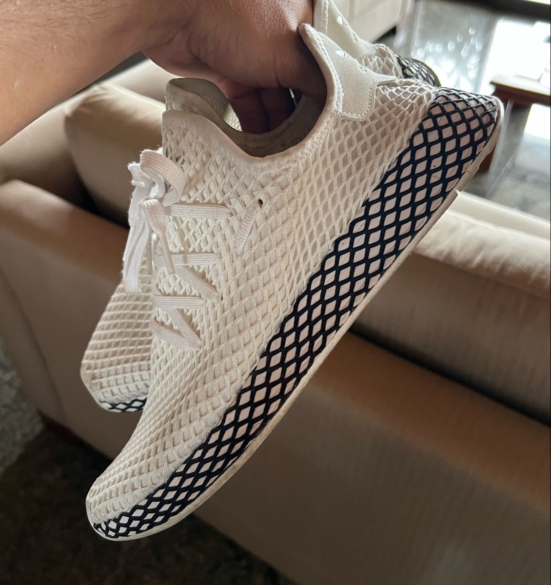 adidas gazelle silver green womens Adidas Deerupt Runner Linen CQ2913  themefashion_8