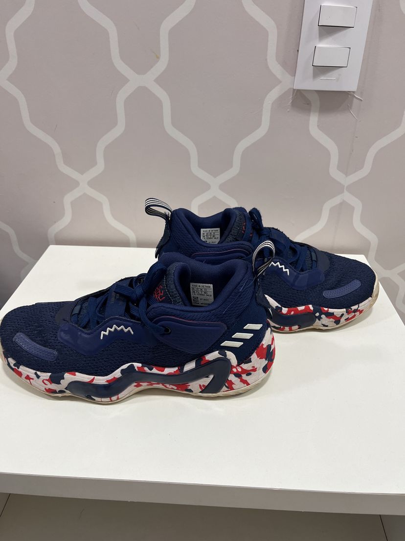 Tênis Adidas Don Issue Azul Marinho | Tênis Masculino Adidas Usado ...