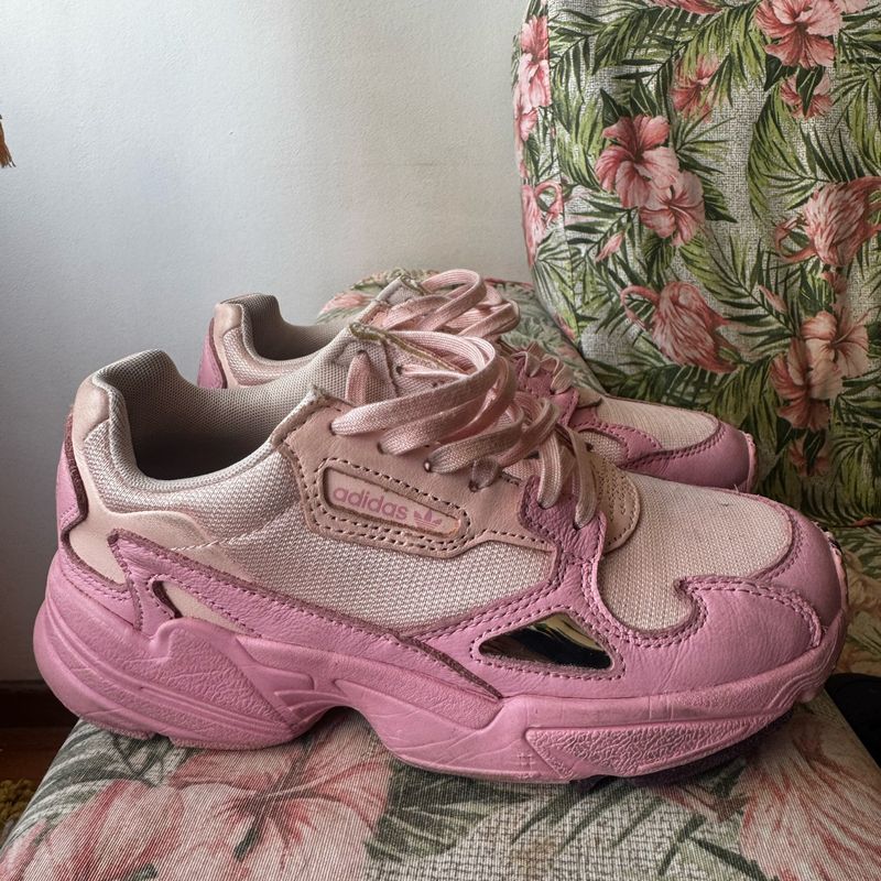 Tênis Adidas Falcon Original Rosa Claro Número 35 Pouco Usado