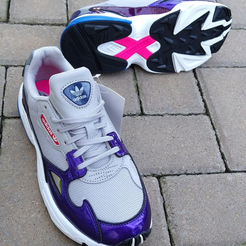 T nis Adidas Falcon W Roxo Cinza Kylie Feminino Sneaker Dswt Retro T nis Feminino Adidas Usado 73446919 enjoei