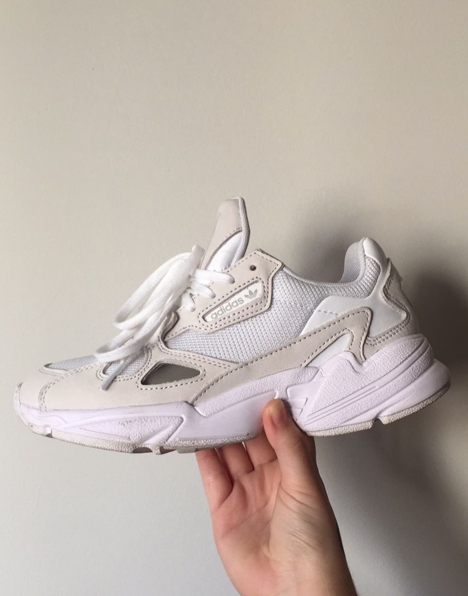 adidas falcon branco feminino