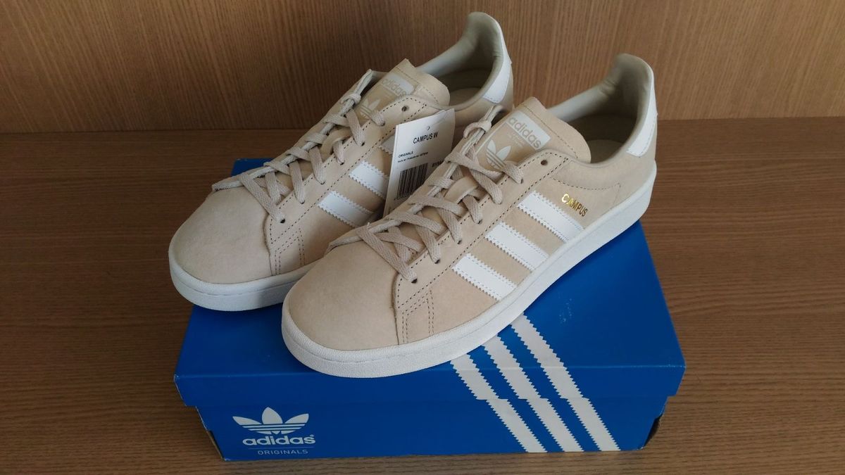 tenis adidas campus bege