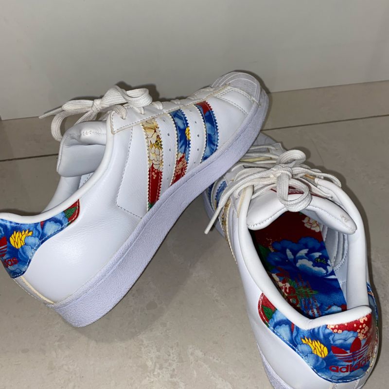 Adidas superstar 2025 feminino florido