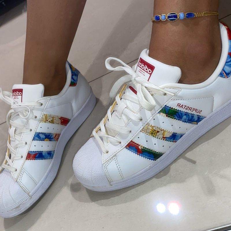 Adidas superstar 2025 feminino florido