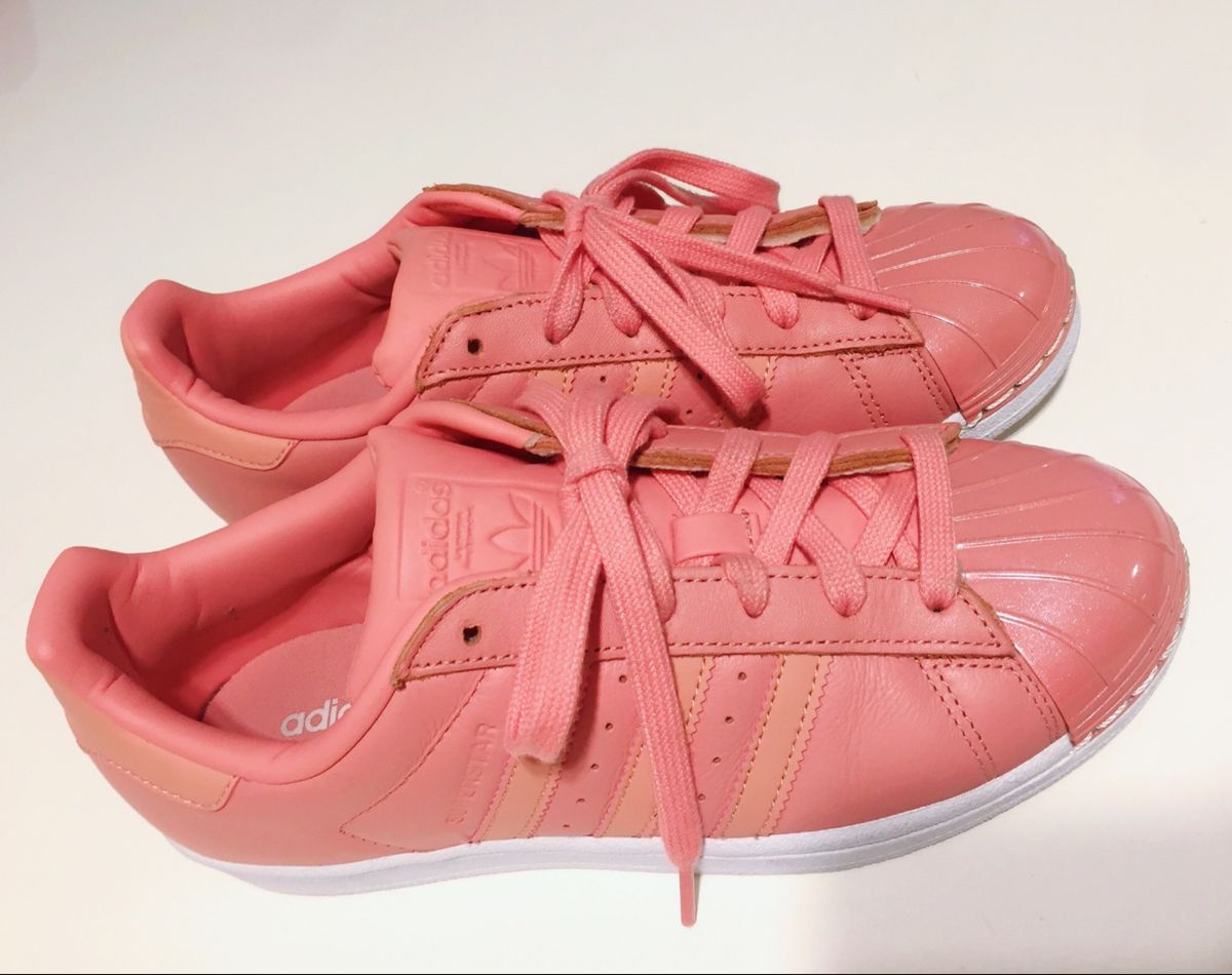 tenis adidas rosa superstar