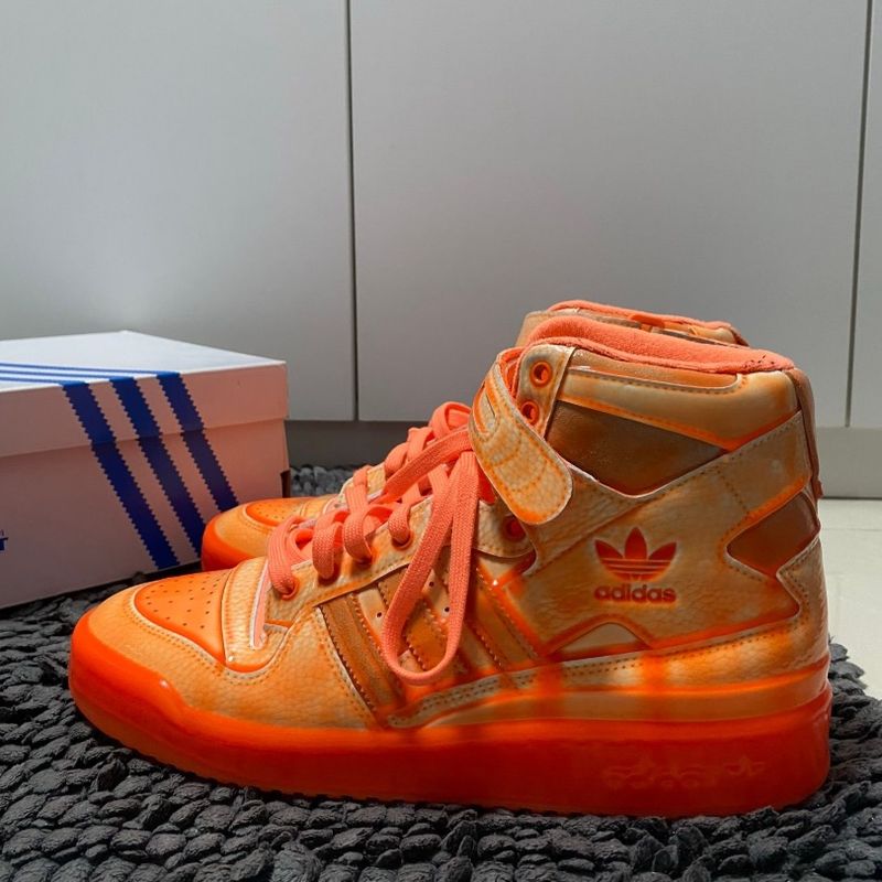 Tênis Adidas Forum Dipped High X Jeremy Scott Masculino Laranja