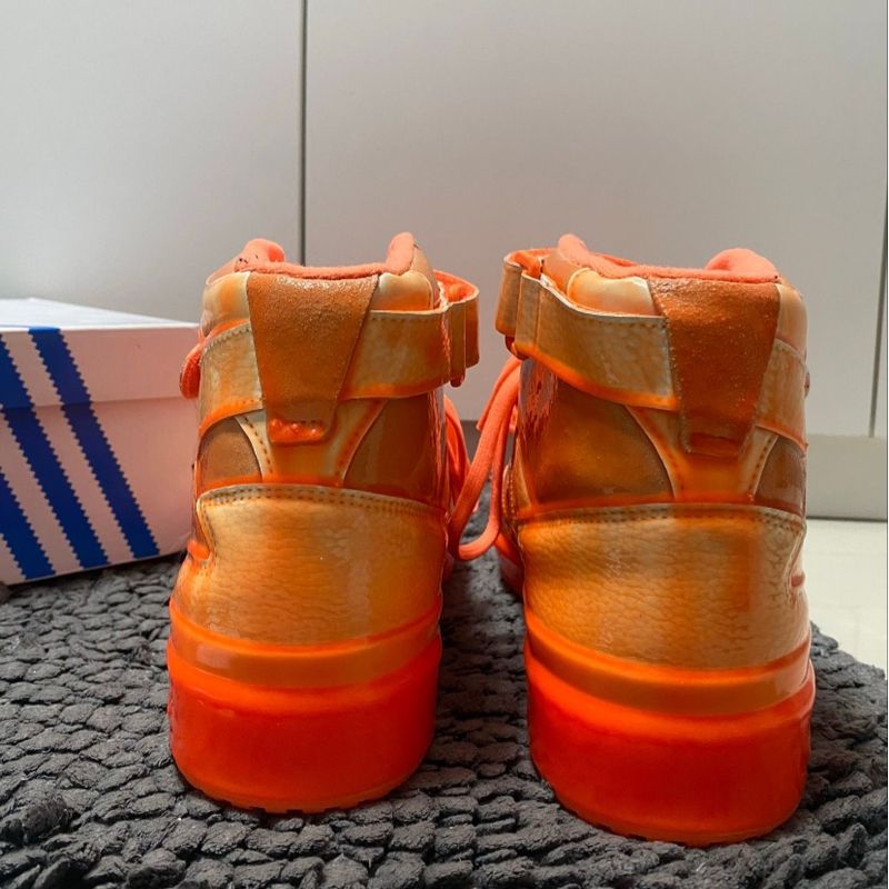 Tênis Adidas Forum Dipped High X Jeremy Scott Masculino Laranja