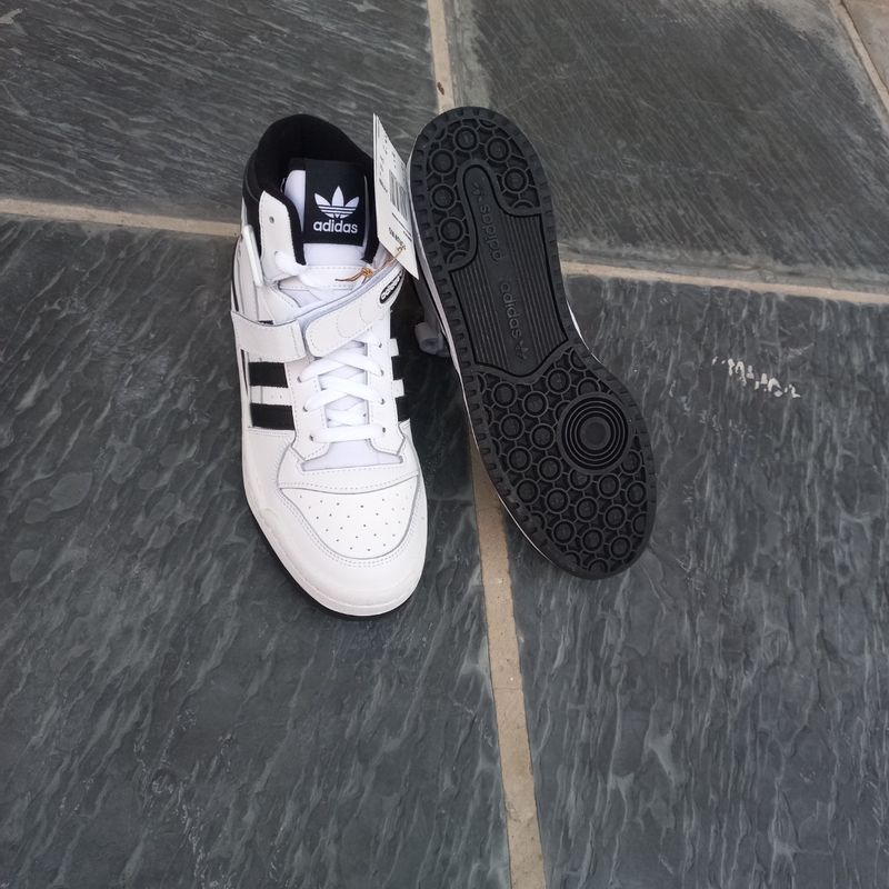 T nis Adidas Forum Mid Branco Preto Basquete Dswt Botinha T nis