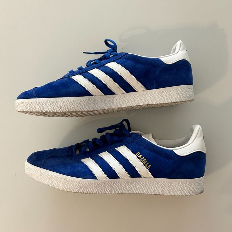 Tenis adidas gazelle online azul