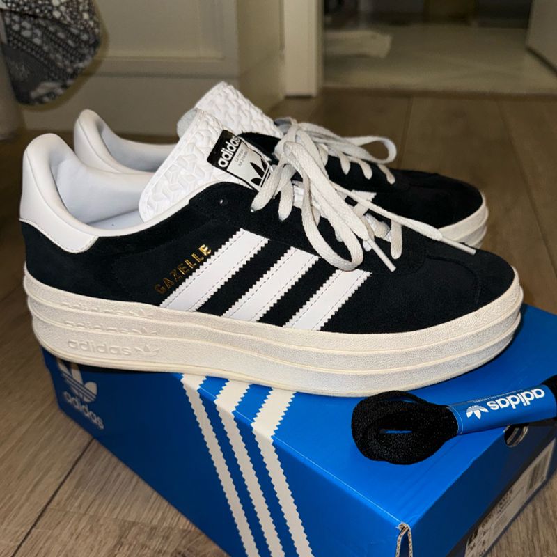 Tênis Adidas Gazelle Bold Preto Tênis Feminino Adidas Usado 103489585  enjoei