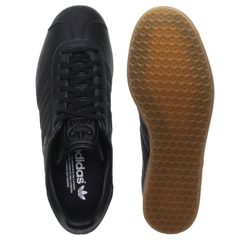 Tnis Adidas Gazelle Couro Preto Original 41 | Adidas Usado 109145950 |  enjoei