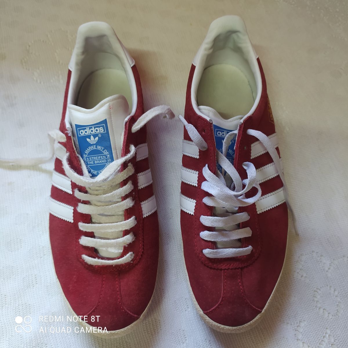 T nis Adidas Gazelle em Door em Couro Nobuck Vinho Tam.39 T nis Masculino Adidas Usado 92343111 enjoei