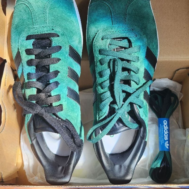 T nis Adidas Gazelle Verde e Preto T nis Feminino Adidas Usado 90523037 enjoei