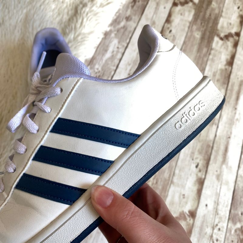 Adidas grand best sale court branco