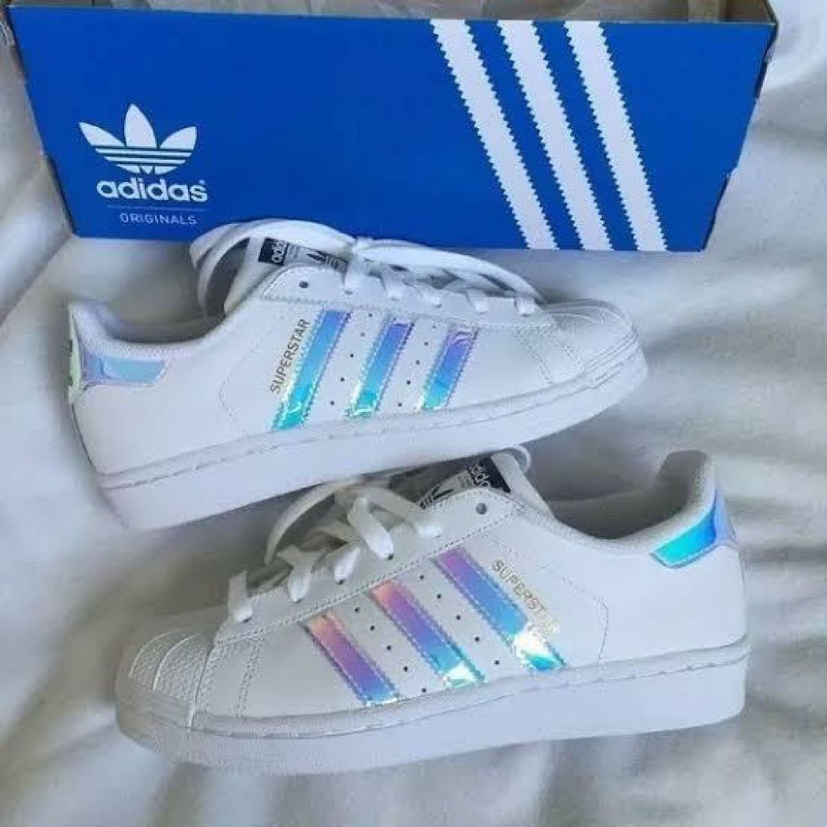 adidas superstar rainbow holographic