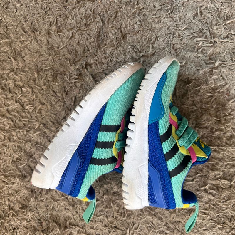 Tênis Adidas Infantil 21 Colorido Adidas Usado 108633695 enjoei