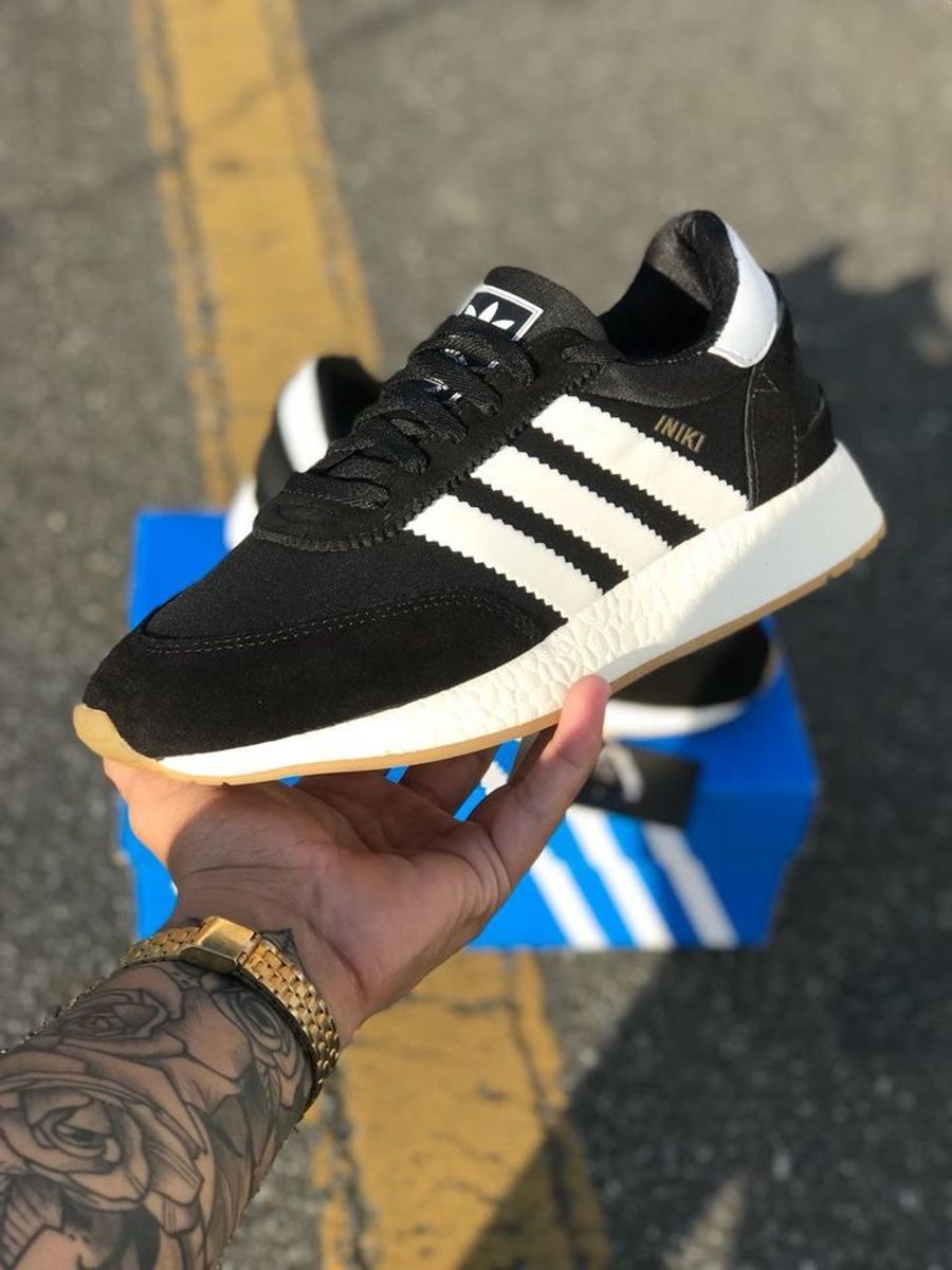 adidas iniki preto e branco