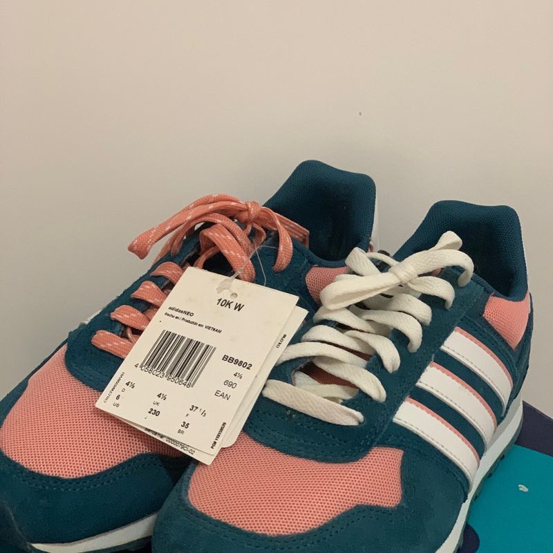 Adidas neo shop azul y rosa