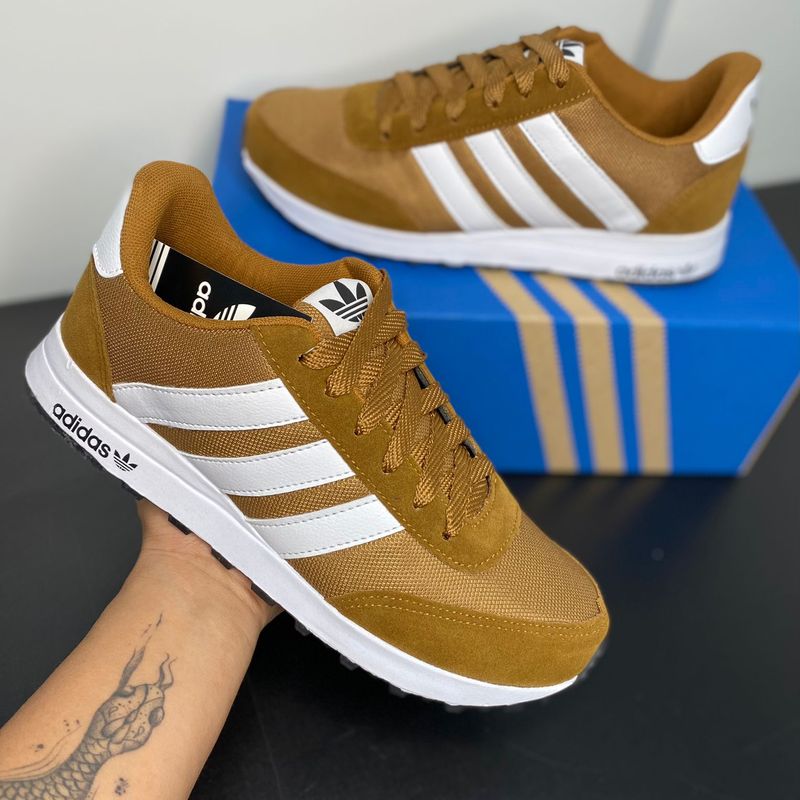 Tenis adidas masculino sales caramelo