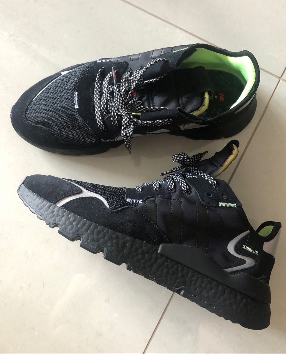 adidas nite jogger preto