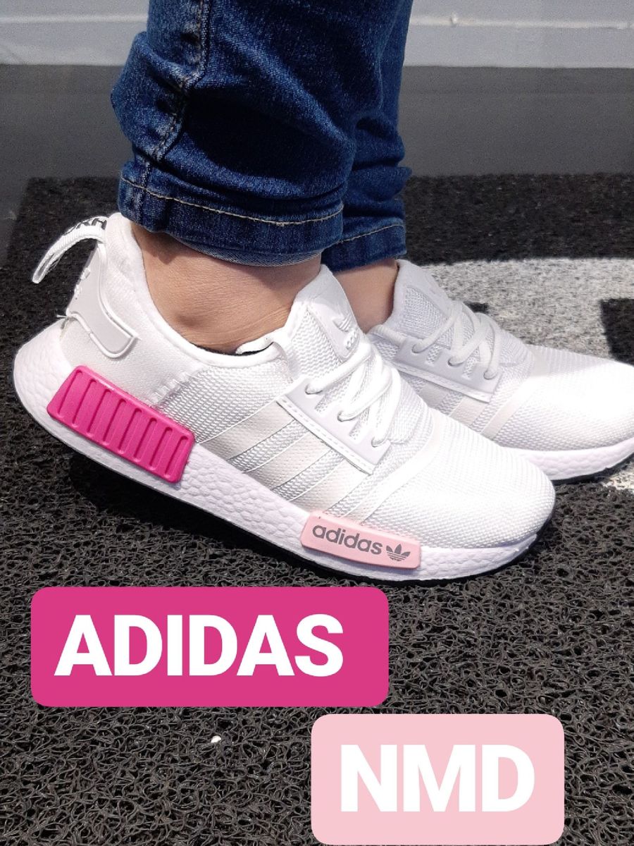 adidas nmd branco e rosa