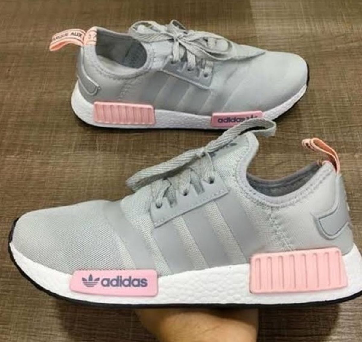 adidas nmd cinza rosa