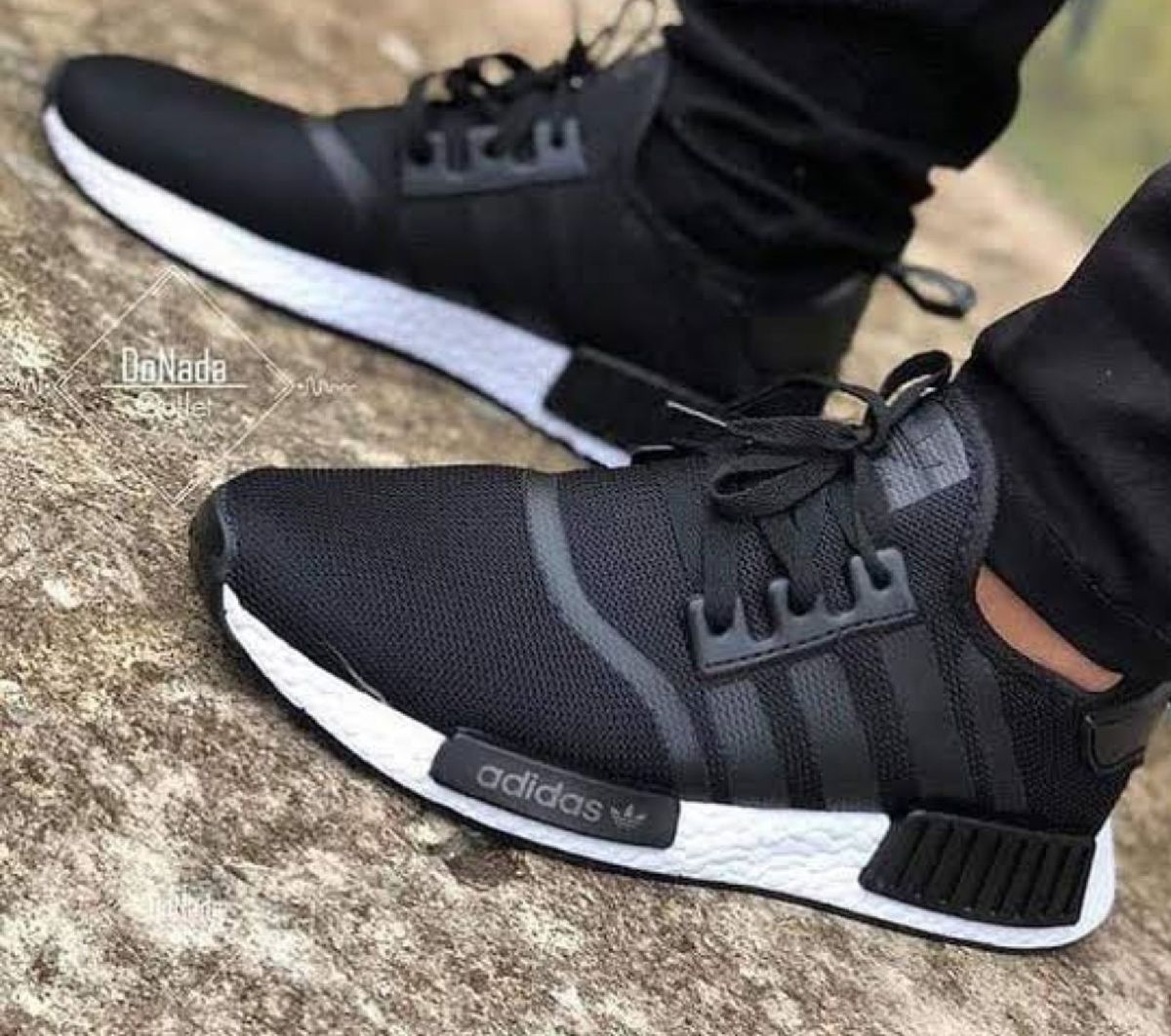 tenis adidas nmd preto e branco