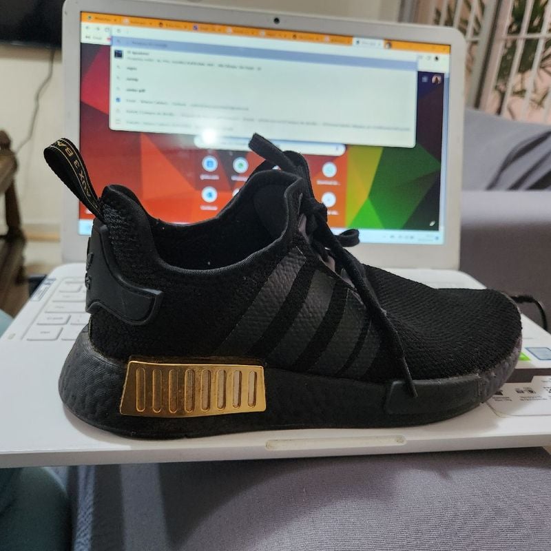 Adidas nmd feminino dourado best sale