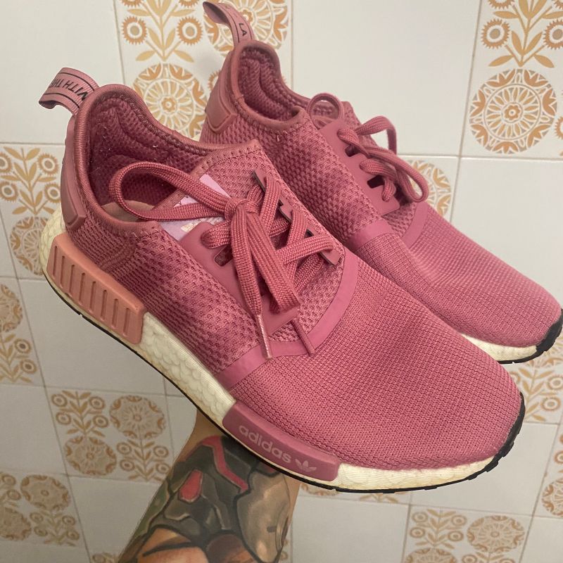 Tênis Adidas Nmd Branco e Rosa 37 | Tênis Feminino Adidas Nunca Usado  43538562 | enjoei