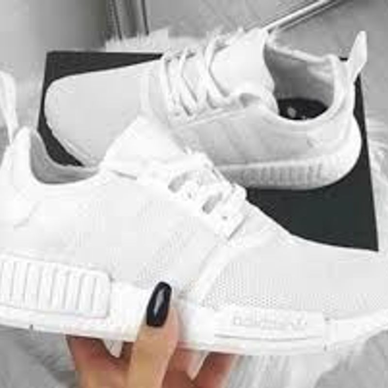 Tênis Adidas Nmd Branco e Rosa 37 | Tênis Feminino Adidas Nunca Usado  43538562 | enjoei