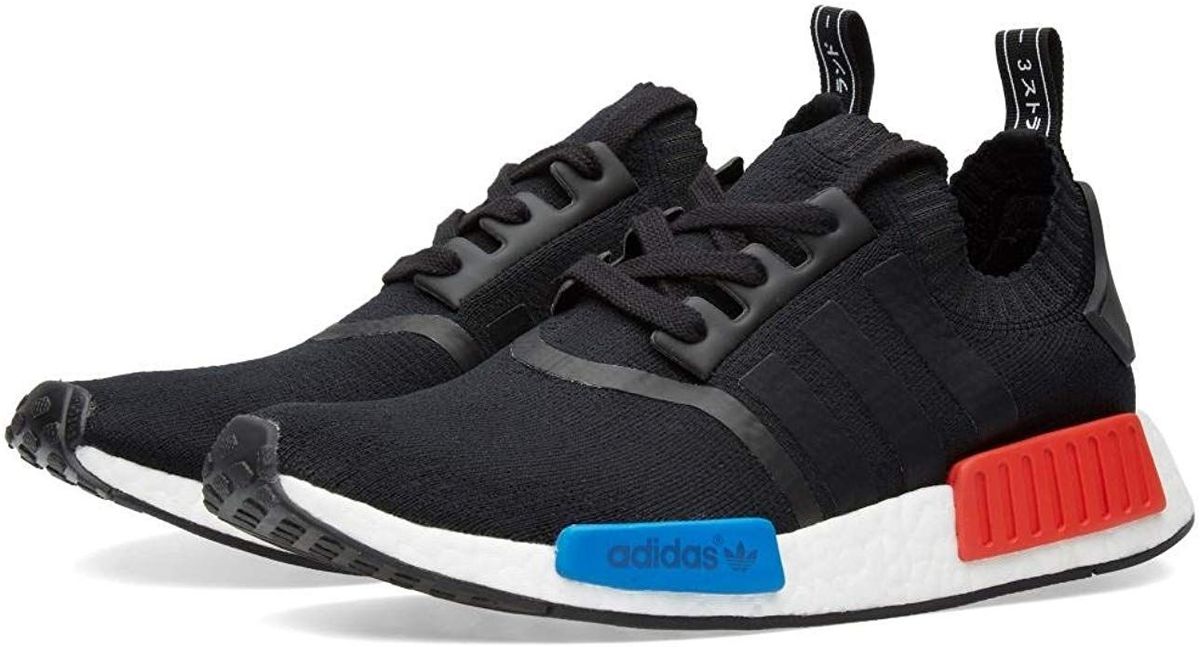 nmd r1 preto e vermelho