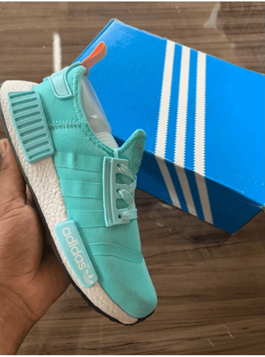 tenis adidas nmd verde agua