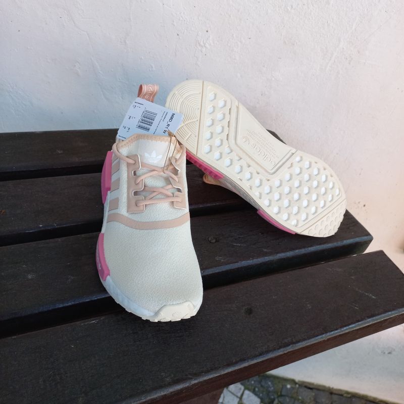 Tênis Adidas NMD R1 W Feminino Bege/Rosa