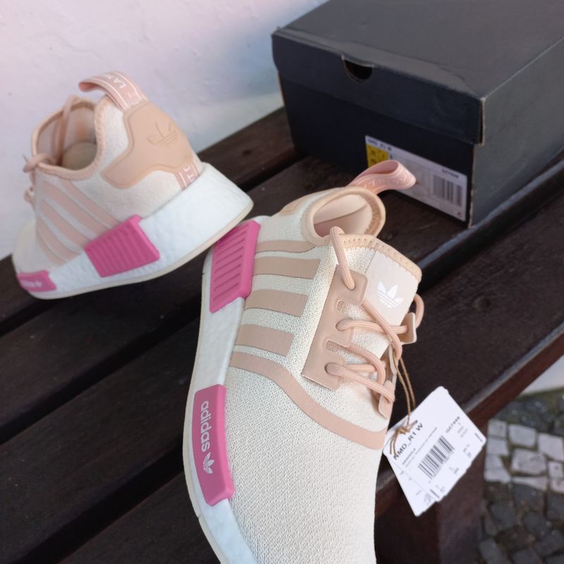 Tênis Adidas NMD R1 W Feminino Bege/Rosa