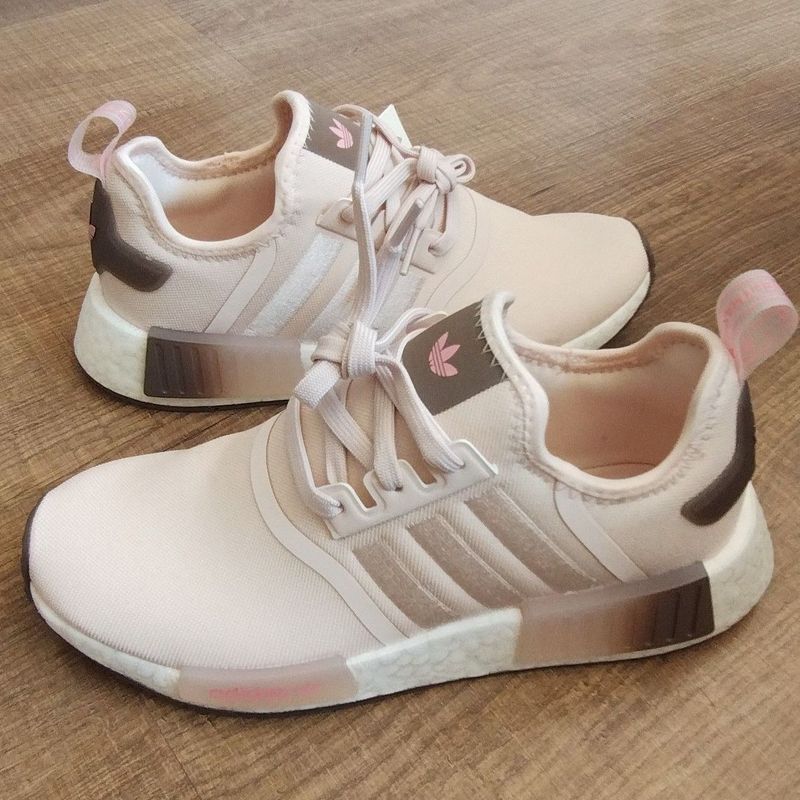 Tênis Adidas Nmd Branco e Rosa 37 | Tênis Feminino Adidas Nunca Usado  43538562 | enjoei