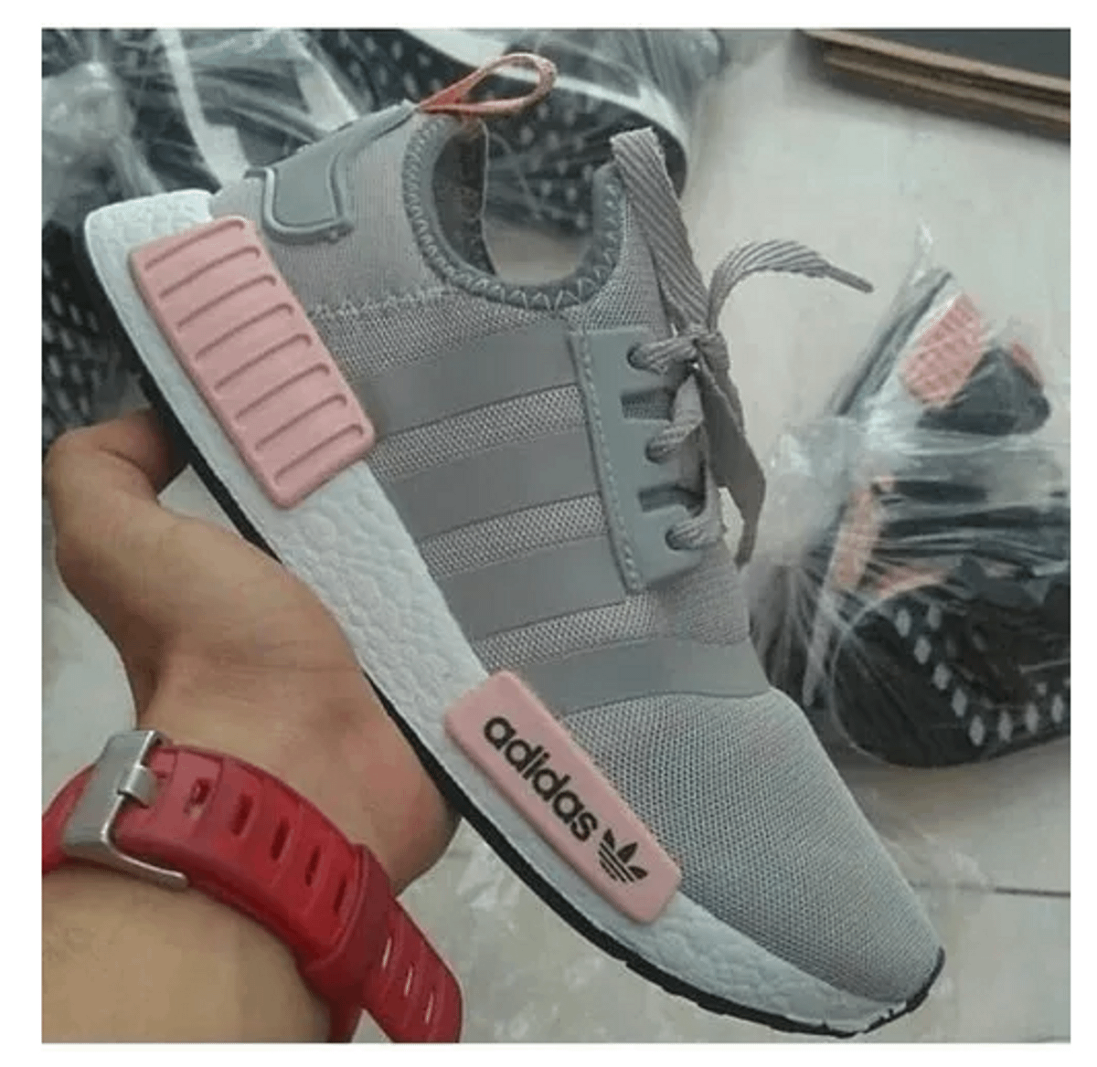 nmd cinza rosa