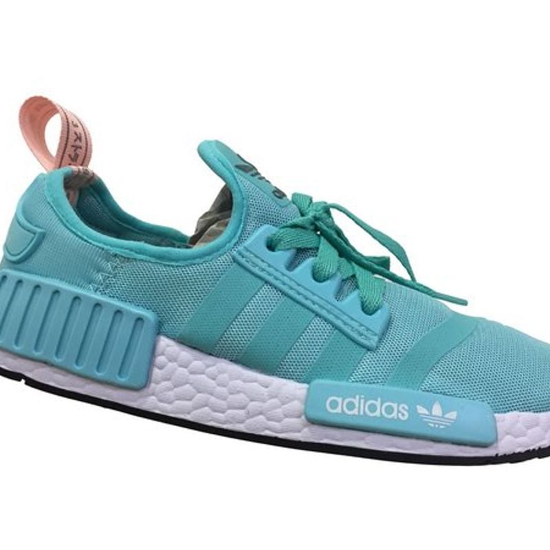 Tênis feminino adidas nmd trail verde água sale