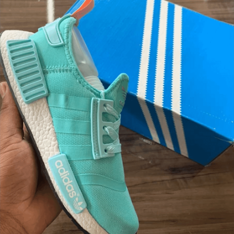 Adidas nmd feminino verde agua sale