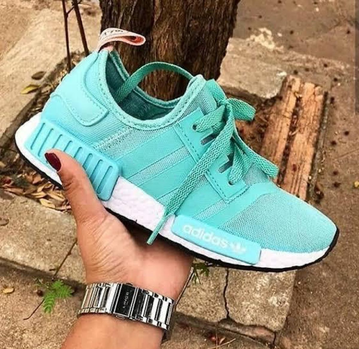 T nis Adidas Nmd Verde gua Super Promo o N39 T nis Feminino Adidas Nunca Usado 46136858 enjoei