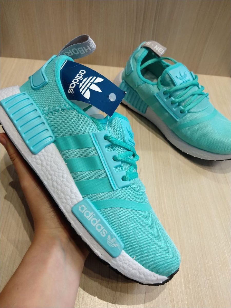 tenis adidas verde agua