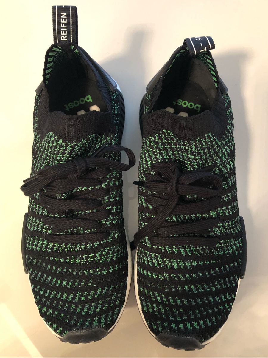 adidas nmd preto e verde