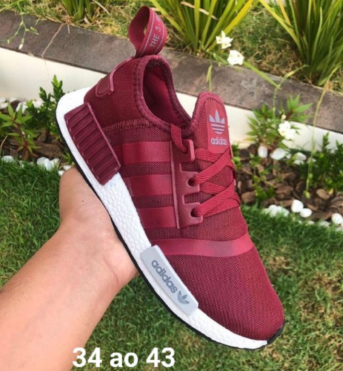 adidas nmd vinho feminino