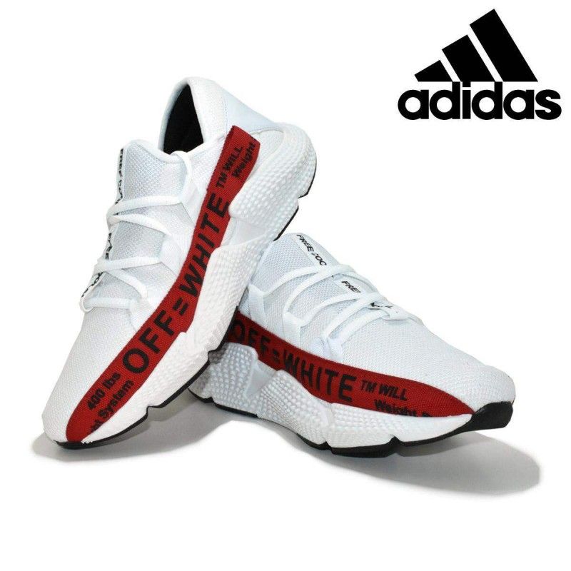 Adidas off hot sale white vermelho