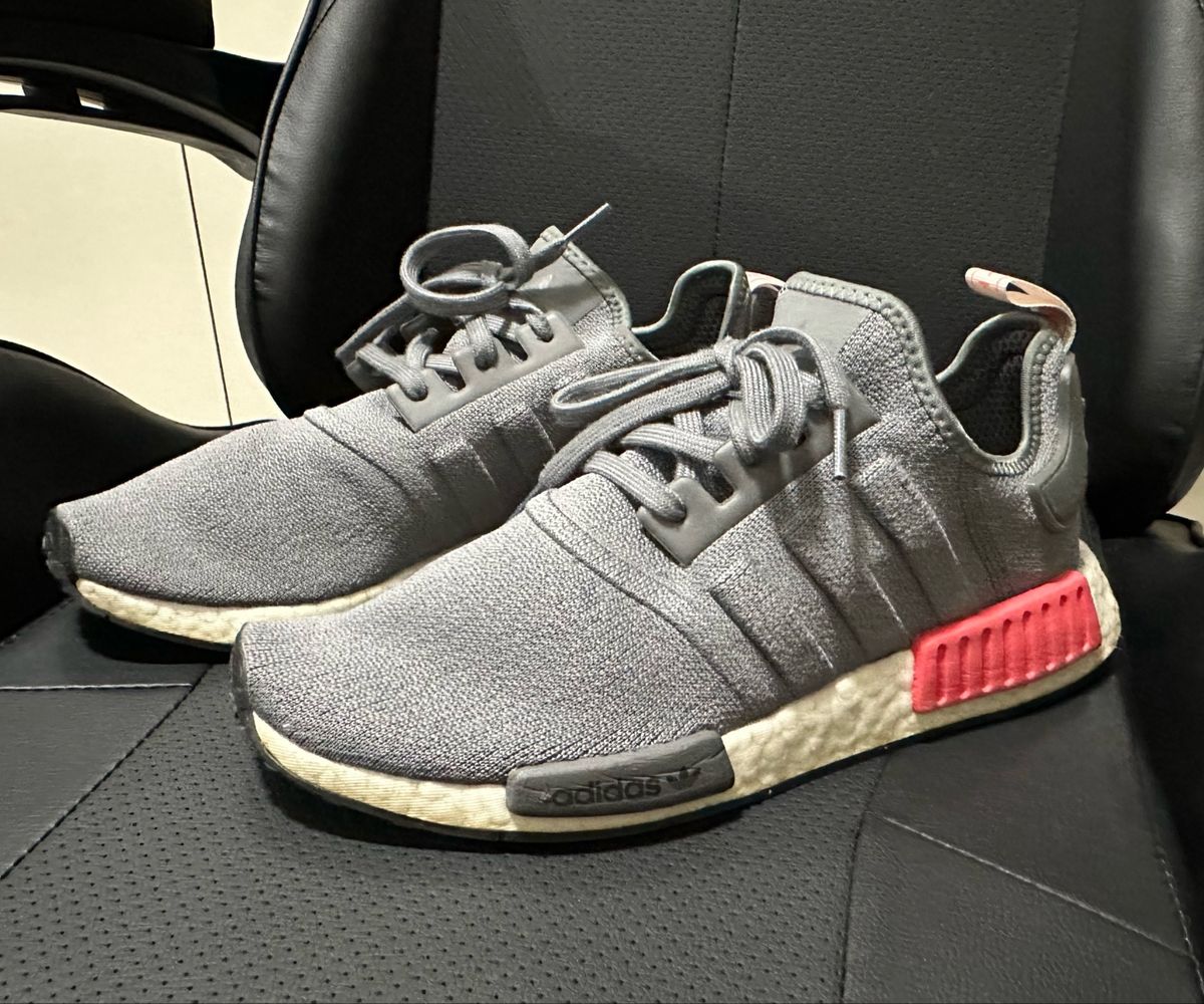 Adidas nmd cinza outlet e vermelho