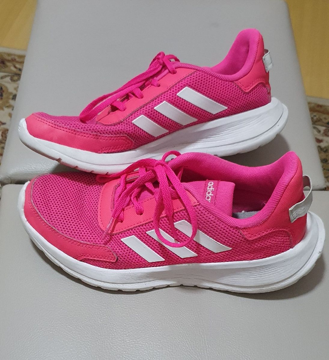Tênis Adidas Original Rosa Pink, 34 | Tênis Feminino Adidas Usado ...