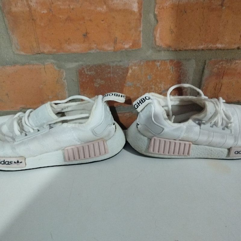 adidas gazelle silver green womens adidas NMD_R1 Shoes - Kids - Cloud White / Cloud White / Screaming Pink