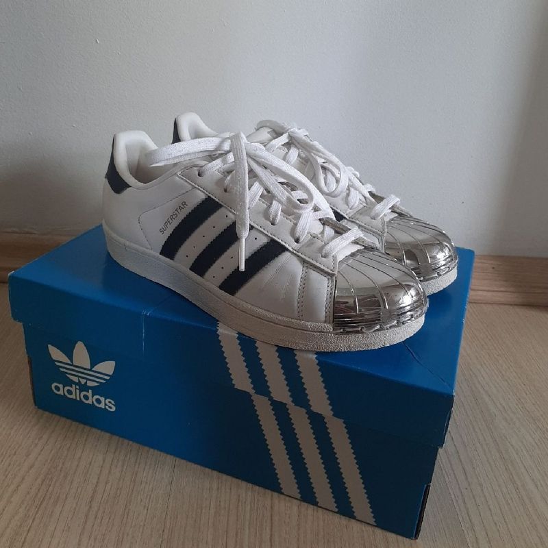 T nis Adidas Originals Superstar 80s Branco T nis Feminino Adidas Usado 80600043 enjoei